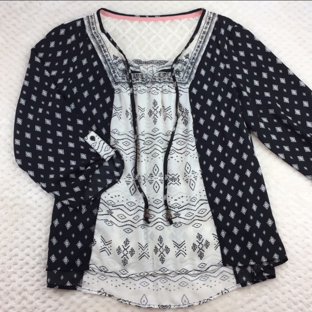 Bohemian Top Lace Back